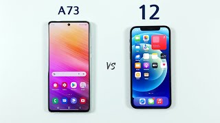Samsung A73 vs iPhone 12 Speed Test & Camera Comparison