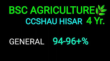 Hau hisar | Bsc agriculture 4 Yr.| Ccshau