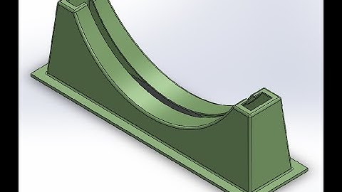 SOLIDWORKS | GRP Saddle(Part-2) - Extrude Boss/Base, Extrude Cut, Fillet, Shell