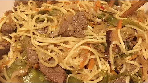 Instant Pot Beef Lo Mein