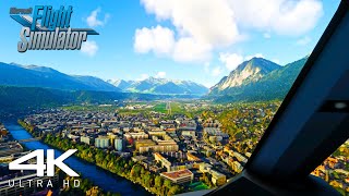 Flight Simulator ULTRA REALISM: Incredible Real Graphics! | A320NEO | Flight To Innsbruck | 4K | MFS