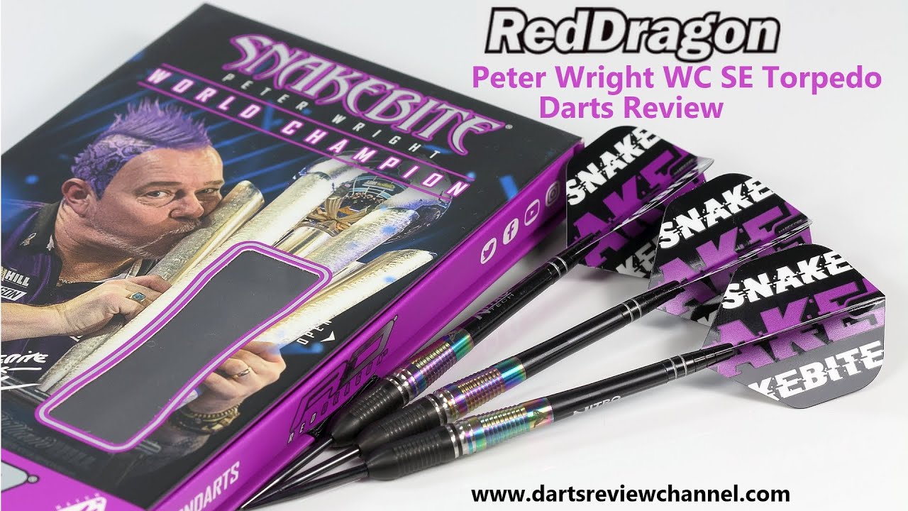 RED DRAGON Peter Wright Snakebite World Champion Torpedo SE Professional Darts Set Including Flights And Shafts Stems RED DRAGON Peter Wright Snakebite World Champion Torpedo SE Professional Darts Set Including Flights And Shafts Stems
