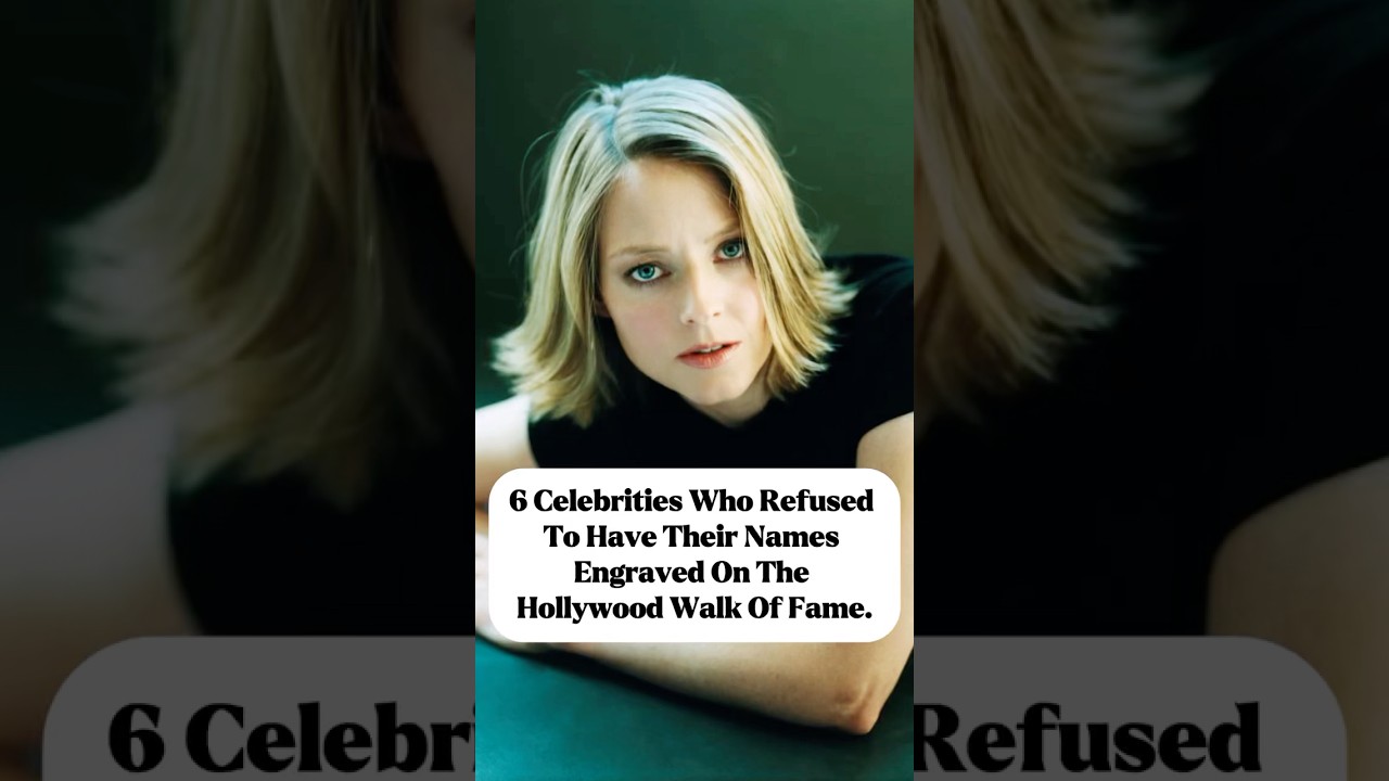 6 celebrities who refused to have their names engraved on the Hollywood walk of fame
