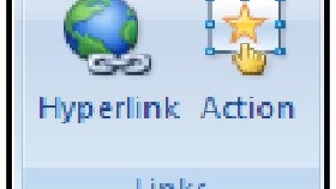 Microsoft Power Point Insert Tab Me  Link Block Me Hyperlink Or Action Option Pr Work Kaise Karte H?