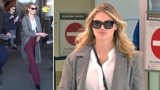 Kate Upton Is Bashful When Asked About Her Marilyn Monroe Impersonation At LAX