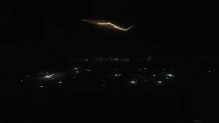 Landing at Kathmandu International Airport - Night Scence Kathmandu Nepal