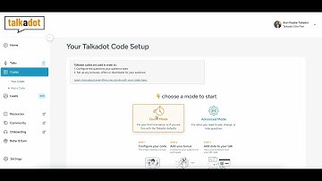 How to set up your Talkadot account after registering