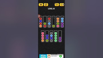 Ball Sort Puzzle Level 91 Walkthrough