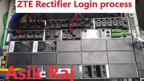 ZTE rectifier login process II Model_ CSU603