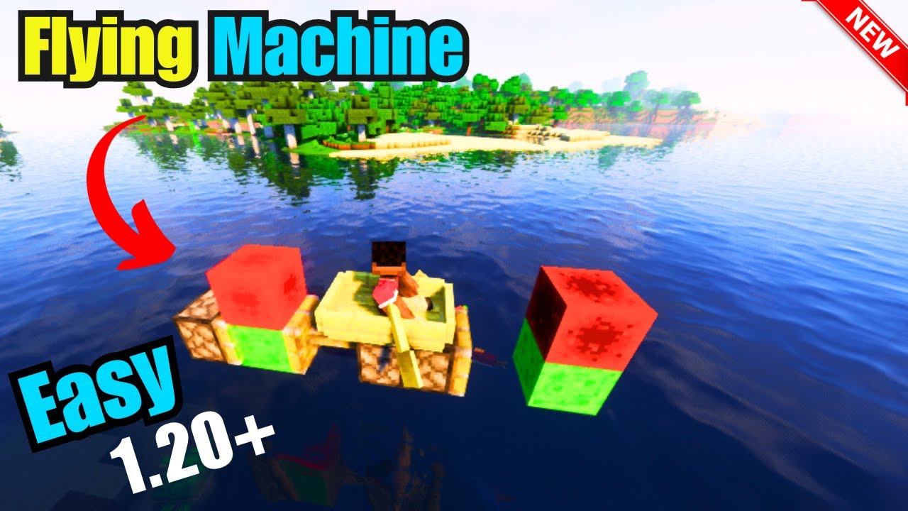 How to Make A Flying Machine in Minecraft 1.20+ | Easy Minecraft flying ...