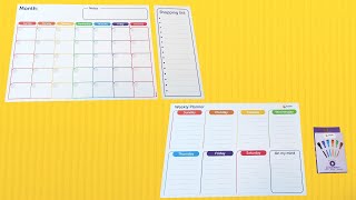 Calendar Days Of The Month And Week - Magnetic Dry Erase Board