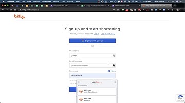 Create Bitly API  Access Token