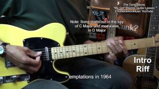 MY GIRL The Temptations Motown Electric Guitar Lesson @EricBlackmonGuitar