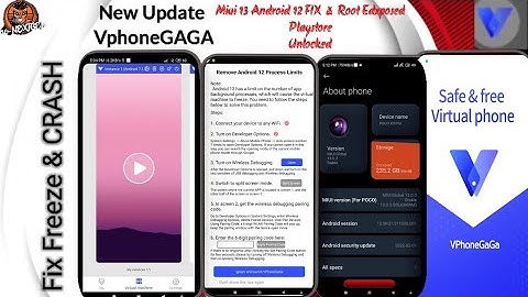 NEW VphoneGaGa OFFICIAL Update Fix MIUI 13 ANDROID 12 Fix Crash & FREEZE