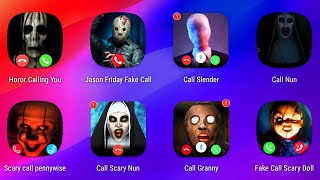 Fake Call Horor Prank With Ghost,Scary Slender Mans Fake Chat And Video Call,Creepiest Grannys