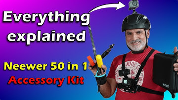 How to use Action Cam Accessories with demo - Neewer 50 in 1