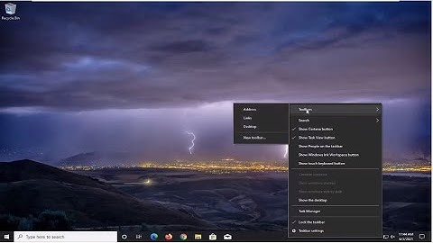 How to Remove Address Bar From Windows 10 Taskbar [Tutorial]