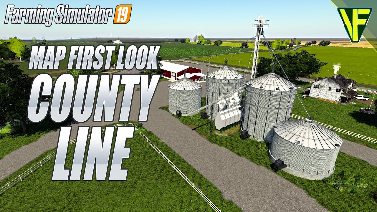 Farming Simulator 19 American Map County Line FS19 by KS Mapping: Farming Simulator 19 First Look 