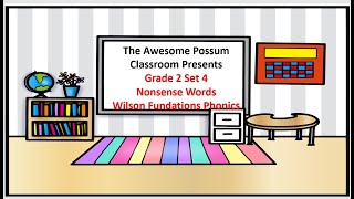 Grade 2 Nonsense Words Set 4 Wilson Fundations Phonics