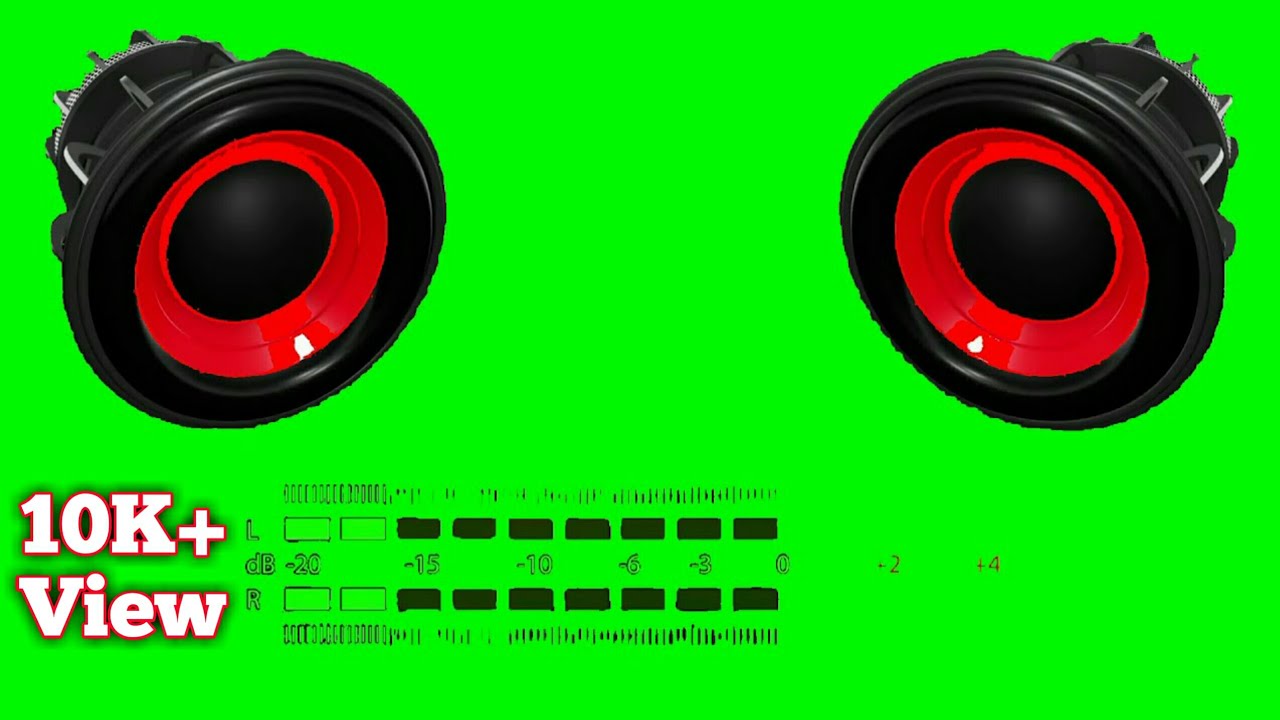 Dj sound speaker green screen (BASS BOOSTED) دیدئو dideo