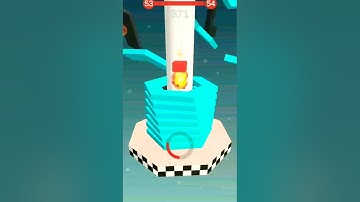 Stack Ball level 53 | android,iOS gameplay | #Shorts #Games offline games |RIDER0496