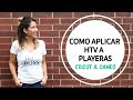 Como aplicar HTV ( Heat Transfer Vinyl) Iron On a playeras - Cricut - Cameo