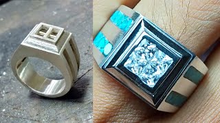 stone inlay technique - jewelry maker