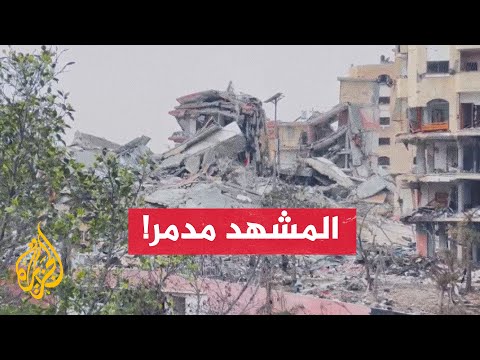 الجزيرة تحصل على صور تظهر حجم الدمار في تل الهوى وحي الزيتون جنوب غرب غزة