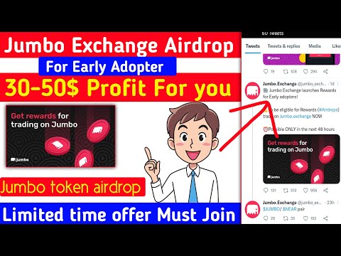 30-50$ Profit for you ?|| Jumbo Exchange Airdrop || For Early Adopter ?|| আহা কি মায়াবী অফার?