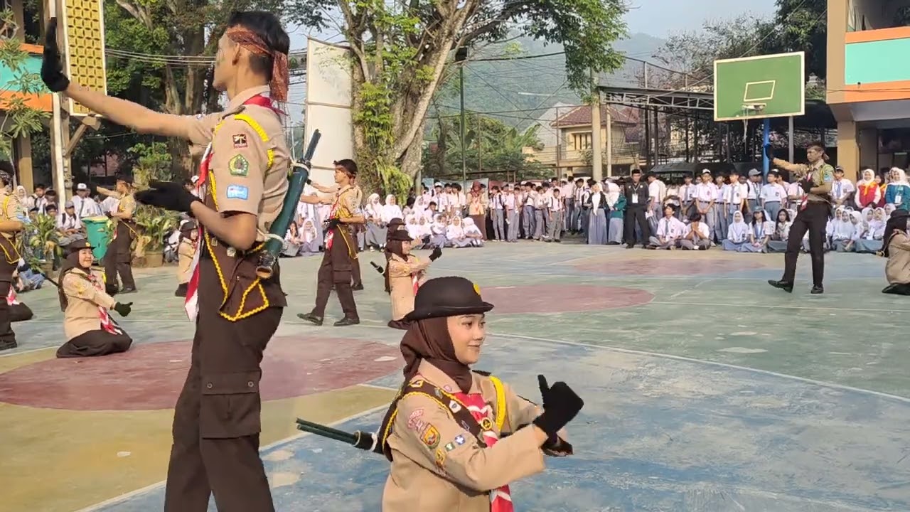 Demo Ekstrakurikuler Pramuka SMK Pelita Ciampea