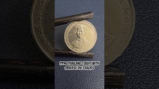 1996 Thailand 1 Baht with Obverse Die Cracks #shorts #errorcoins #errorcoin