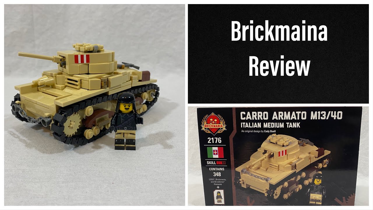 Brickmania Carro Armato M13/40 Tank Kit Speed-build and Review
