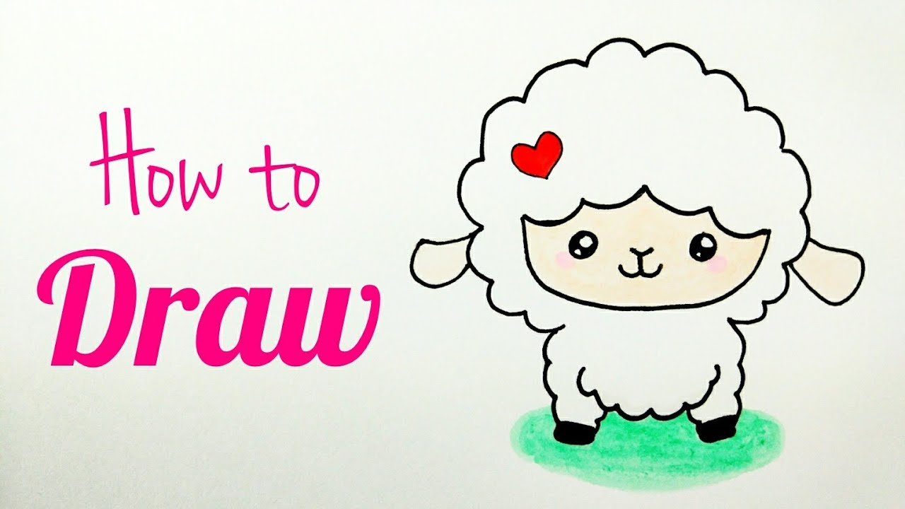 HOW TO DRAW LAMB / SHEEP | Sheep Drawing Tutorial For Kids | Step by