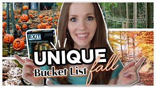 UNIQUE FALL BUCKET LIST IDEAS | NOT YOUR TYPICAL FALL ACTIVITIES | THINGS TO DO IN THE FALL