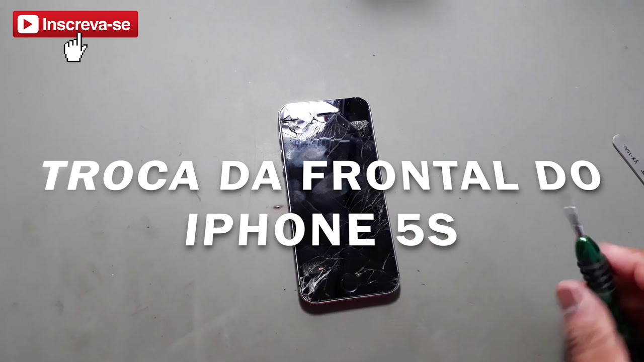 Como trocar FRONTAL do Iphone 5S A1457 | Modelos na tampa A1453 / A1518 ...