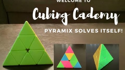 Pyraminx Solves Itself! - Cubing StopMotion by Cubing Cademy