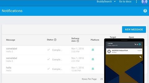 Firebase cloud messaging in android