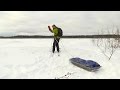 Winter Overnight by the Frozen Sea