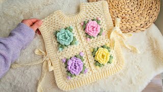 How To Make A Vestönlük Süveter Yelek Square Granny Vest Begi̇nners.zara Yelek Modeli̇.very Easy Vest