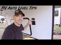 RV Auto Level Tips!