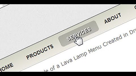 jQuery Horizontal Navigation Menu  - Lavalamp 2 of 2