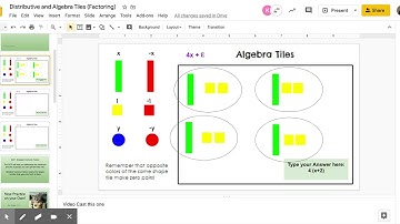 Factoring with Algebra Tiles Google Slides
