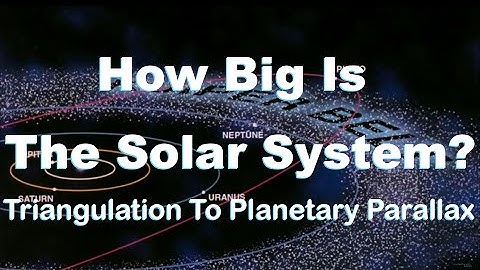 How Big Is The Solar System? Triangulation To Planetary Parallax