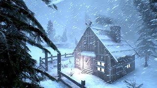 BRUTAL ALASKAN WINTER with EXTREME COLD and Blizzard for Sleeping | Deep Arctic Wind Ambience 2024