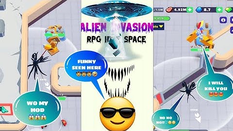 #ALIEN INVASION GAME MOD APK UNLIMITED MOD GAMEPLAY #newgame video