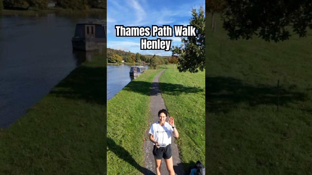 Scenic walk along the river Thames