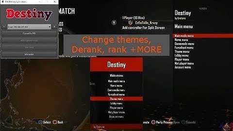 LIVE Bo2 Messing around with Destiny Mod menu