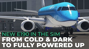 Flight Simulator: Full Cockpit Power-Up in the Embraer E190