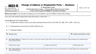 IRS Form 8822B walkthrough  ARCHIVED COPY  READ COMMENTS ONLY