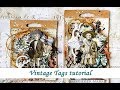 Mixed Media tags tutorial with Air Mail collection by 7 Dots Studio